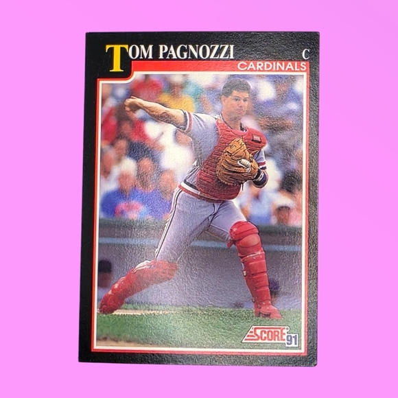 1991 Score Tom Pagnozzi St. Louis Cardinals #797 Baseball Card - Picture 1 of 4